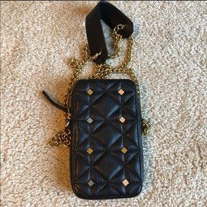 Anna Klein Cross body Black mixed metal studded Bag-perfect for phone!